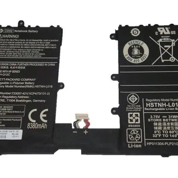 Original HP CD02 Laptop Battery, 3.7V 8380mAh for Tablet 610 Pro