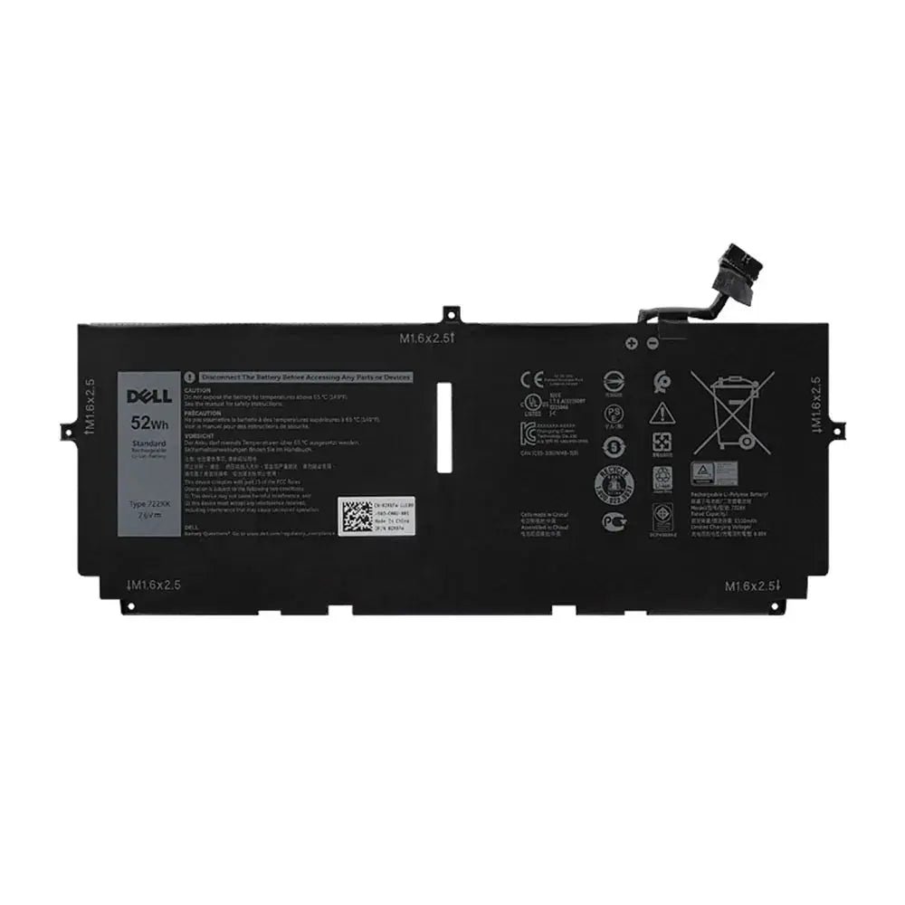 product-4725 Original Dell FP86V Laptop Battery, 7.6V 6500mAh for XPS 13 9300
