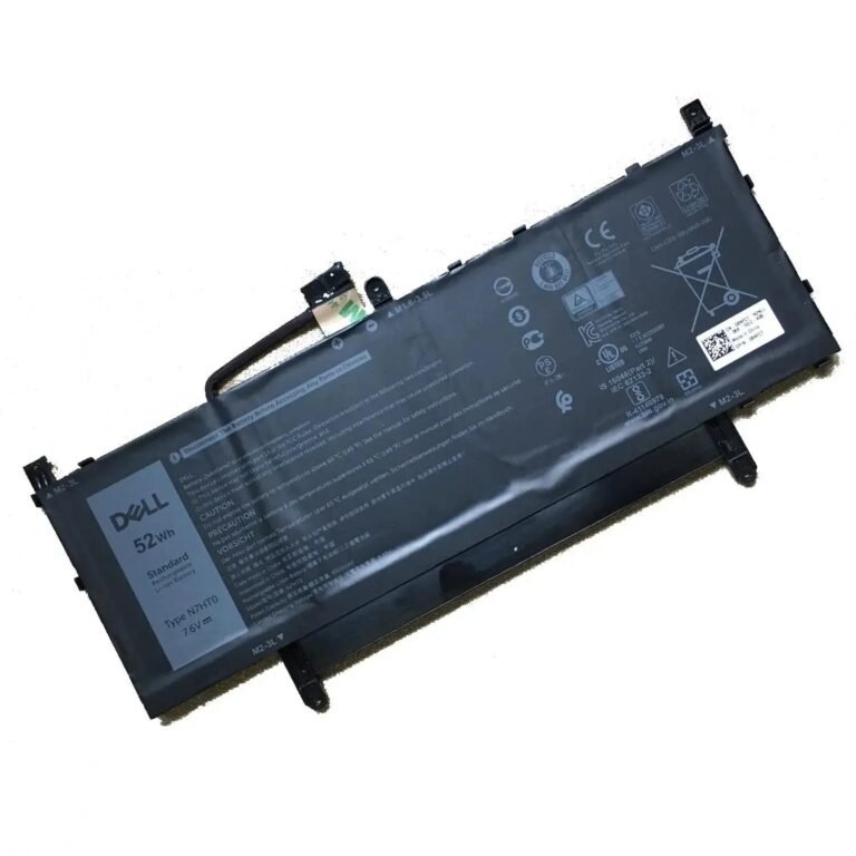 Original Dell N7HT0 Laptop Battery, 7.6V 6840mAh for 9510 WPK5N