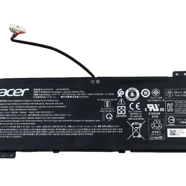 Original Acer AN515 Laptop Battery, 15.4V 3815mAh for AN515-43-R03R