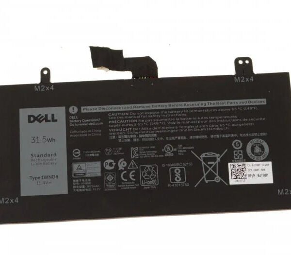 Original Dell 1WND8 Laptop Battery, 11.4V 2622mAh for Dell Latitude 12