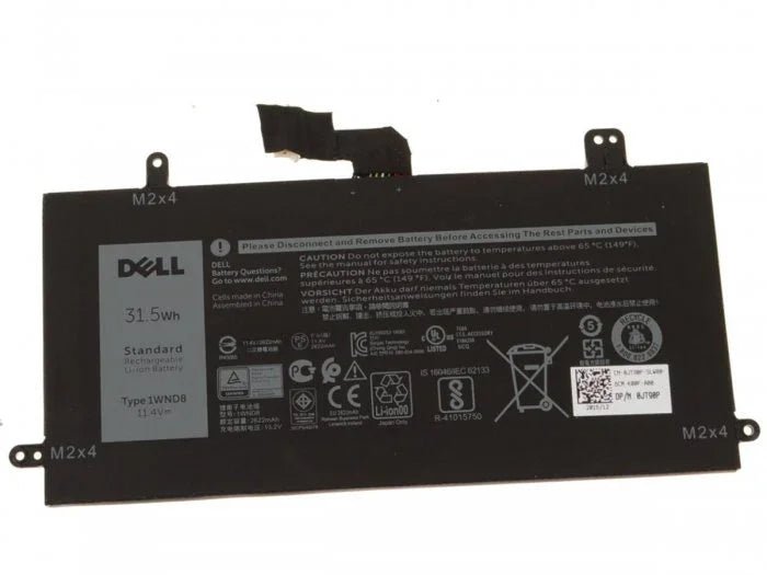 Original Dell 1WND8 Laptop Battery, 11.4V 2622mAh for Dell Latitude 12