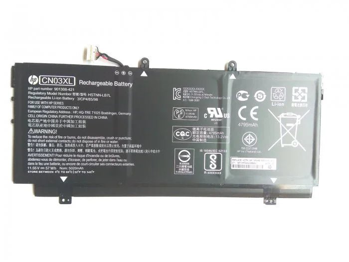 Original HP CN03XL Laptop Battery, 11.55V 5020mAh for Envy 13-ab000