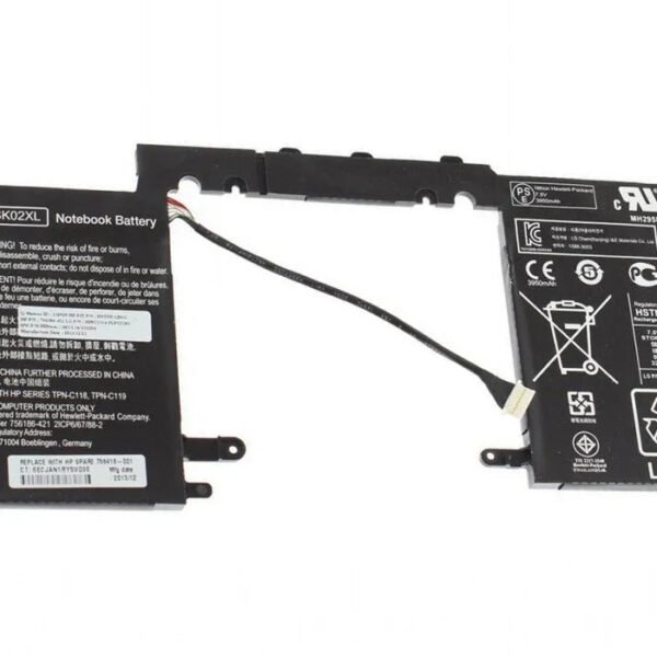 Original HP SK02XL Laptop Battery, 7.5V 3950mAh for Hp Pavilion 13-R030CA