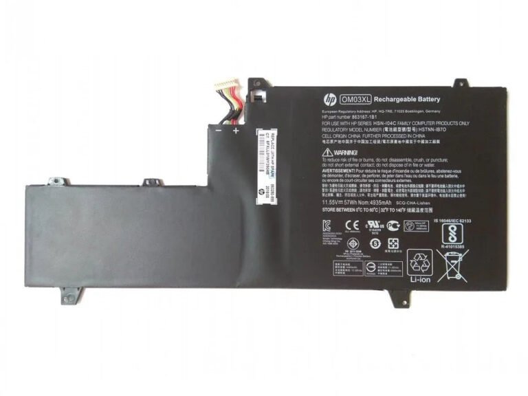 HP OM03XL Laptop Battery, 11.55V 4935mAh for EliteBook X360 1020