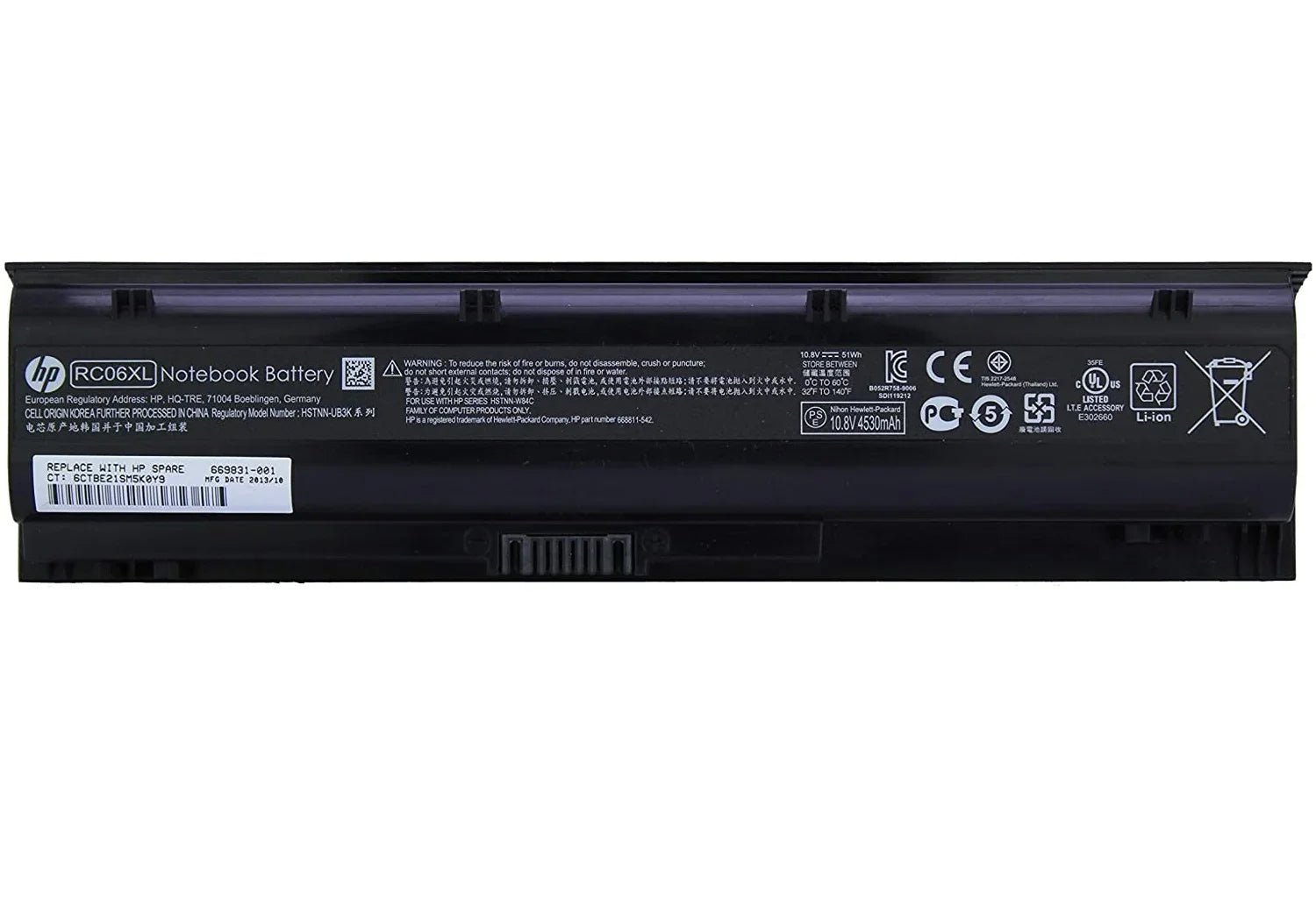 product-6522 Original HP RC06XL Laptop Battery, 10.8V 4800mAh for ProBook 4340s