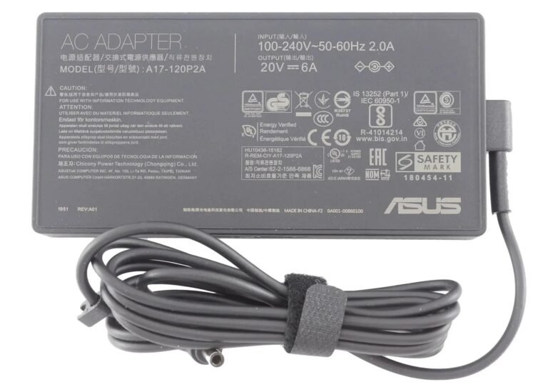 Original ASUS 0A001-00860100 Laptop Charger, 120W 20V for Asus ZenBook 15