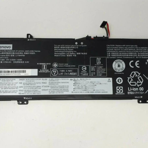 Original Lenovo L17C4PB0 Laptop Battery, 7.68V 5928mAh for Yoga 530-14IKB