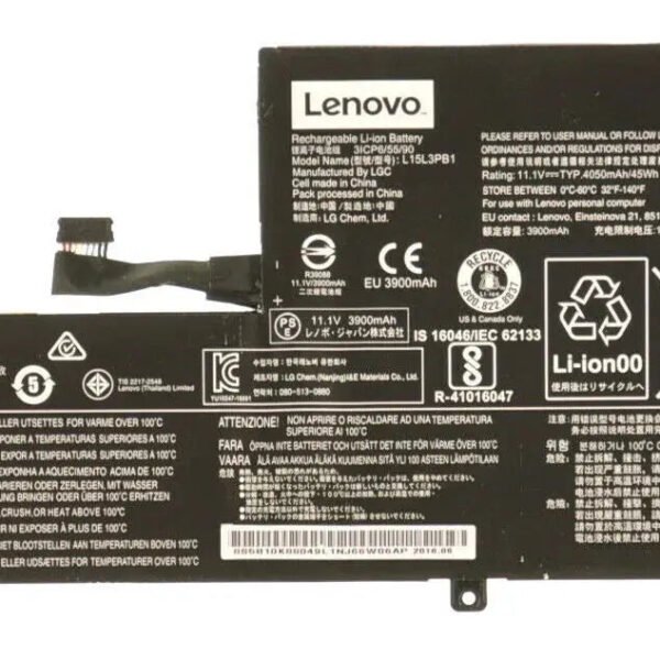 Original Lenovo L15C3PB1 Laptop Battery, 11.4V 4645mAh for Lenovo 320S-14IKB-81BN009JAU