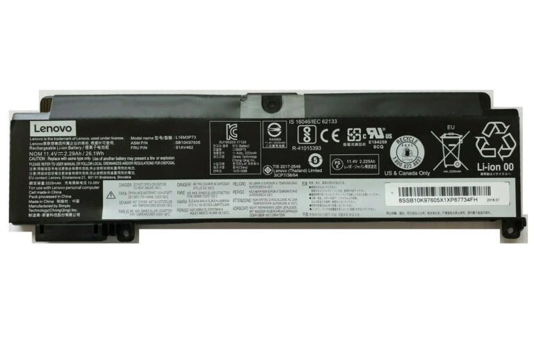 Original Lenovo T460s Laptop Battery, 11.4V 2310mAh for ThinkPad T460S