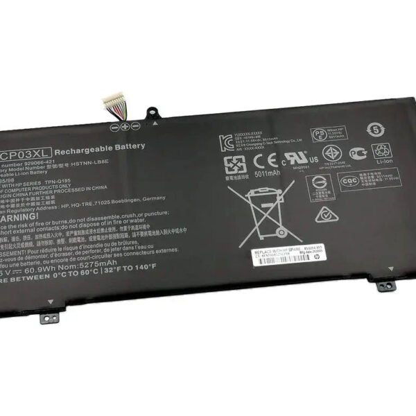 Original HP CP03XL Laptop Battery, 11.55V 5275mAh for Spectre X360 13-AE000NC