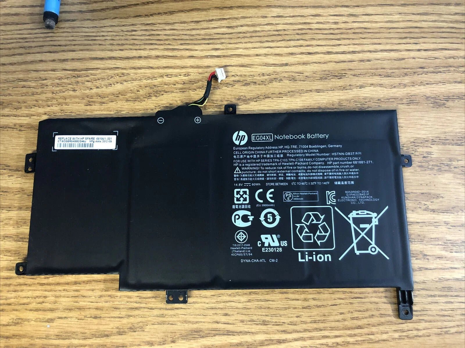 product-8037 Original HP EG04XL Laptop Battery, 14.8V 4000mAh for Envy 6-1018TX