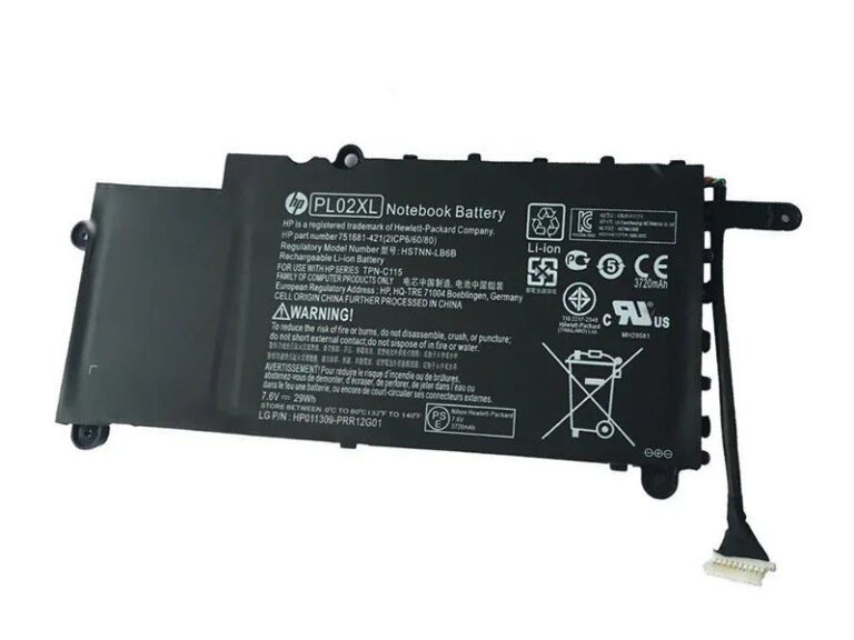 Original HP PL02XL Laptop Battery, 7.6V 3800mAh for Pavilion 11-N000EB