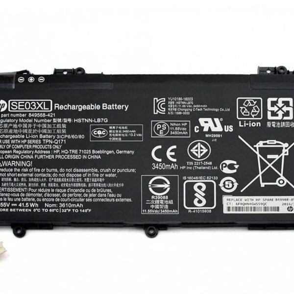Original HP SE03XL Laptop Battery, 11.55V 3615mAh for Pavilion 14-AL018TU