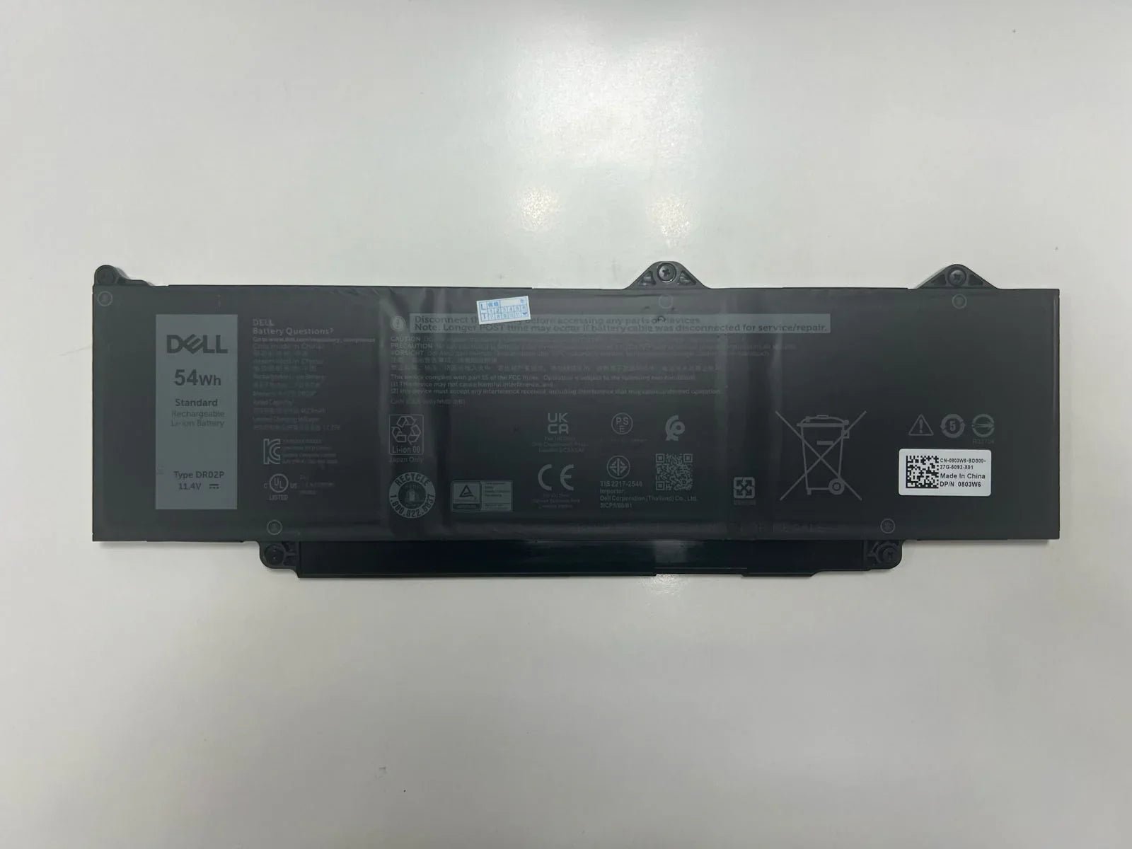 product-91 Dell DR02P Laptop Battery, 11.4V 54Wh 4623mAh for 2X1V9 02X1V9